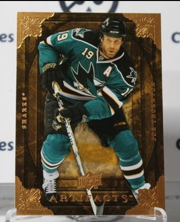 JOE THORNTON # 15 UPPER DECK ARTIFACTS 2008-09 SAN JOSE SHARKS  NHL HOCKEY TRADING CARD