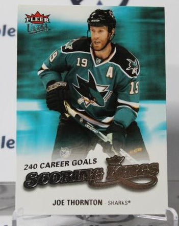 JOE THORNTON # SK2 FLEER ULTRA 2008-09 SAN JOSE SHARKS  NHL HOCKEY TRADING CARD