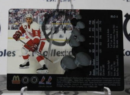 STEVE YZERMAN # McD 6 UPPER DECK McDONALD'S 1998-99 DETROIT RED WINGS NHL HOCKEY TRADING CARD