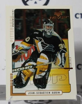 JEAN-SEBASTIEN AUBIN # 30 UPPER DECK 2000-01 HOCKEY GOALTENDER  PITTSBURGH PENGUINS CARD