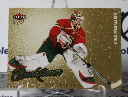 NIKLAS BACKSTROM # 165 FLEER ULTRA 2008-09 HOCKEY GOALTENDER MINNESOTA WILD CARD