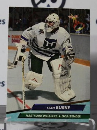 SEAN BURKE # 68 FLEER ULTRA 1992-93 HOCKEY GOALTENDER HARTFORD WHALERS  NHL CARD