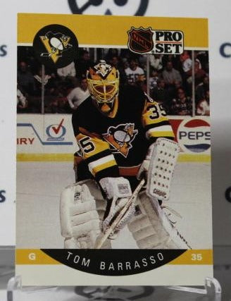 TOM BARRASSO # 227 PRO SET 1990-91 HOCKEY GOALTENDER PITTSBURGH PENGUINS NHL CARD