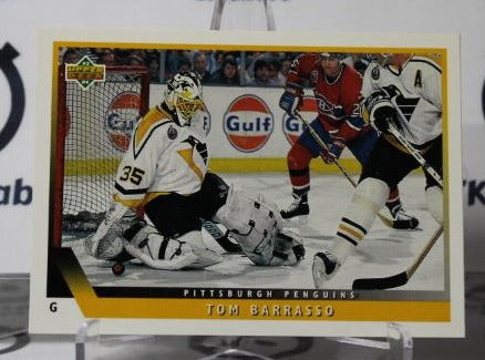 TOM BARRASSO # 45 UPPER DECK 1993-94 HOCKEY GOALTENDER PITTSBURGH PENGUINS NHL CARD