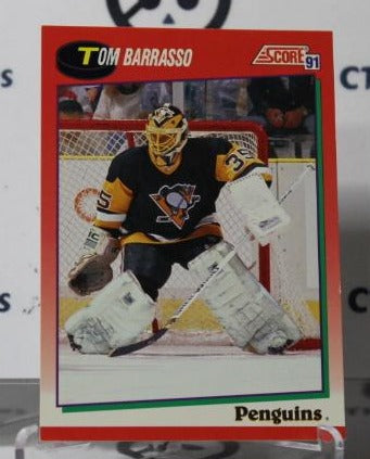 TOM BARRASSO # 225 SCORE 1991-92 HOCKEY GOALTENDER PITTSBURGH PENGUINS NHL CARD