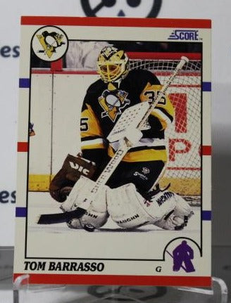 TOM BARRASSO # 121 SCORE 1990-91 HOCKEY GOALTENDER PITTSBURGH PENGUINS NHL CARD