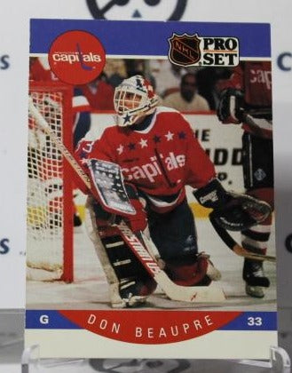 DON BEAUPRE # 307 PRO SET 1990-91 HOCKEY GOALTENDER WASHINGTON CAPITALS CARD