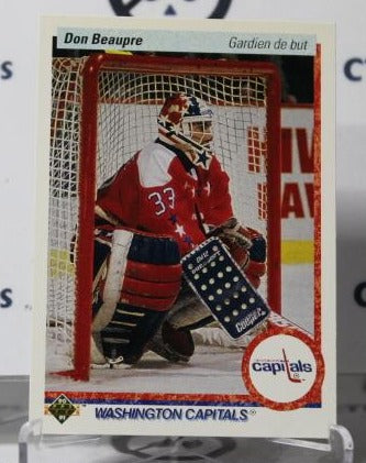 DON BEAUPRE # 217 UPPER DECK 1990-91 HOCKEY GOALTENDER WASHINGTON CAPITALS CARD