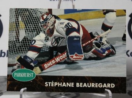 STEPHANE  BEAUREGARD # 426 PARKHAUST 1991-92 HOCKEY GOALTENDER WINNIPEG JETS CARD