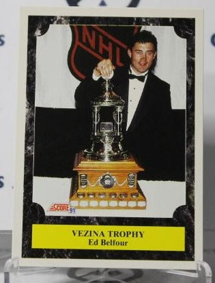 ED BELFOUR # 431 SCORE 1991-92 HOCKEY GOALTENDER CHICAGO BLACKHAWKS CARD