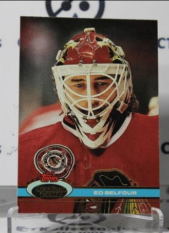 ED BELFOUR # 333 TOPPS STADIUM CLUB 1991-92 HOCKEY GOALTENDER CHICAGO BLACKHAWKS CARD