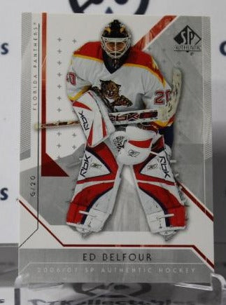 ED BELFOUR # 58 UPPER DECK SP 2006-07 HOCKEY GOALTENDER FLORIDA PANTHERS CARD