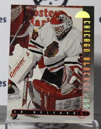 ED BELFOUR # 329 DONRUSS 1995-96 HOCKEY GOALTENDER CHICAGO BLACKHAWKS CARD