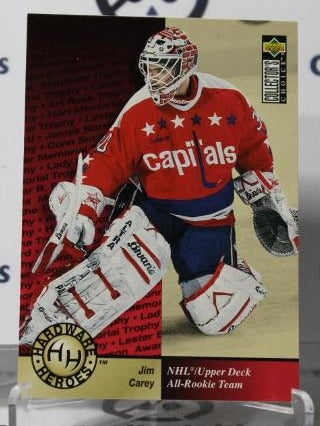 JIM CAREY # 375 UPPER DECK 1995-96 HOCKEY GOALTENDER WASHINGTON CAPITALS NHL CARD