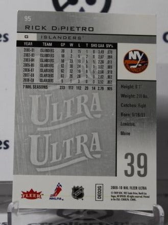 RICK DIPIETRO # 93 FLEER ULTRA 2009-10 HOCKEY GOALTENDER NEW YORK ISLANDERS CARD