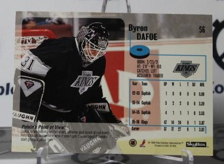 BYRON DAFOE # 56 IMPACT SKYBOX 1996-97 HOCKEY GOALTENDER L A KINGS CARD