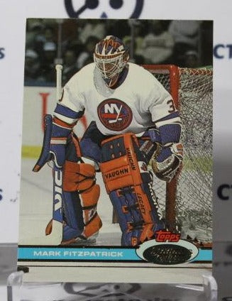 MARK FITZPATRICK # 345 TOPPS STADIUM CLUB 1991-92 HOCKEY NHL GOALTENDER  NEW YORK ISLANDERS CARD