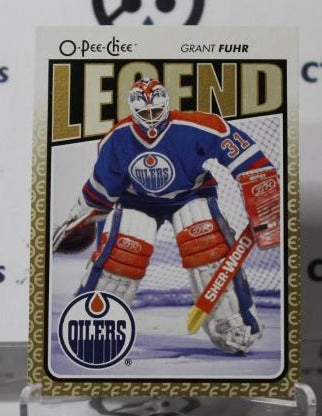 GRANT FUHR # 581 O-PEE CHEE 2009-10 HOCKEY NHL GOALTENDER EDMONTON OILERS CARD