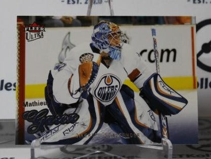 MATHIEU GARON # 153 FLEER ULRA 2008-09 HOCKEY NHL GOALTENDER EDMONTON OILERS CARD