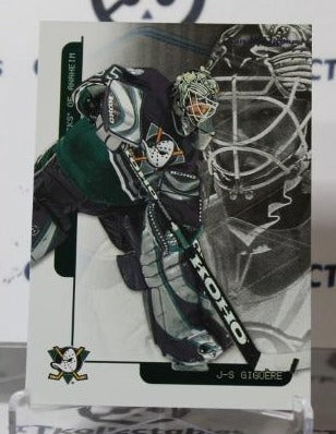 JEAN-SEBASTIEN GIGUERE # F-24 IN THE GAME  2003-04 HOCKEY NHL GOALTENDER ANAHEIM DUCKS CARD