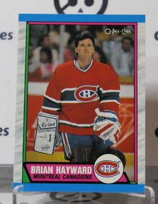 BRIAN HAYWARD # 237 O-PEE CHEE 1989-90 HOCKEY NHL GOALTENDER MONTREAL CANADIANS CARD