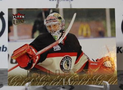 CRISTOBAL HUET # 34 FLEER ULTRA 2009-10 HOCKEY NHL GOALTENDER CHICAGO BLACKHAWKS CARD