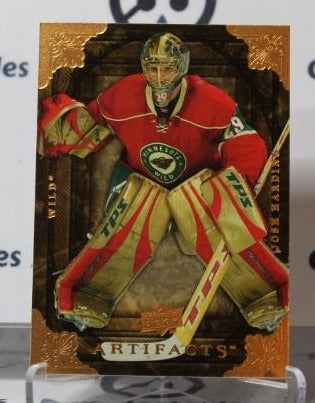 JOSH HARDING #52 UPPER DECK ARTIFACTS 2008-09 HOCKEY GOALTENDER MINNESOTA WILD CARD