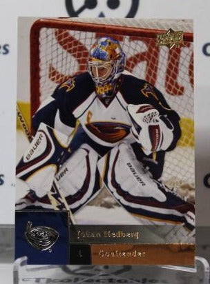 JOHAN HEDBERG # 328 UPPER DECK 2009-10 HOCKEY NHL GOALTENDER ATLANTA THRASHERS  CARD