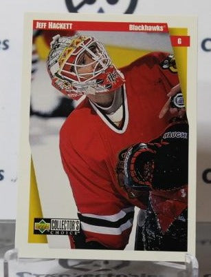 JEFF HACKETT # 47 UPPER DECK 1997-98 HOCKEY NHL GOALTENDER  CHICAGO BLACKHAWKS CARD