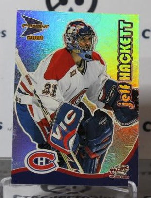 JEFF HACKETT # 18 PACIFIC McDONALD'S 2000-01 HOCKEY NHL GOALTENDER  MONTREAL CANADIANS CARD