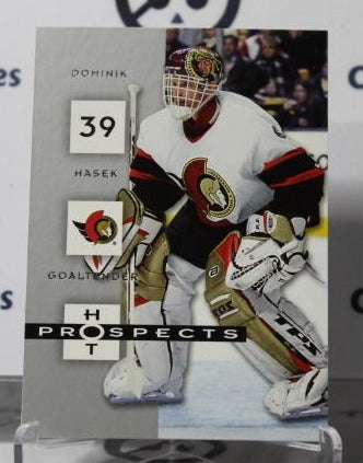 DOMINIK HASEK # 68 HOT PROSPECTS FLEER 2005-06 HOCKEY NHL GOALTENDER OTTAWA SENATORS CARD