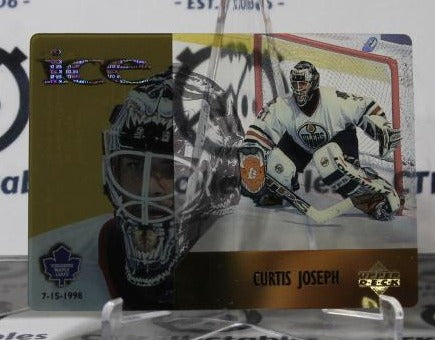 CURTIS JOSEPH  # McD 18 UPPER DECK McDONALD'S 1998-99 HOCKEY NHL GOALTENDER TORONTO MAPLE LEAF CARD