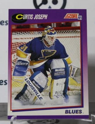 CURTIS JOSEPH  # 296 SCORE 1991-92 HOCKEY NHL GOALTENDER ST. LOUIS BLUES CARD