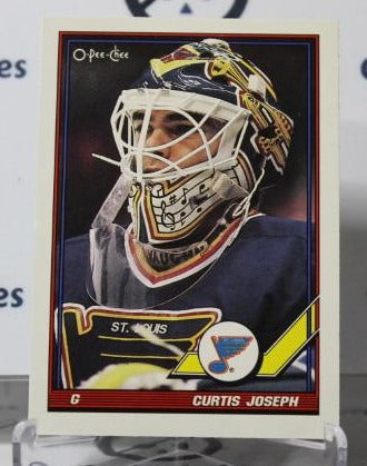 CURTIS JOSEPH  # 417 O-PEE CHEE 1991-92 HOCKEY NHL GOALTENDER ST. LOUIS BLUES CARD