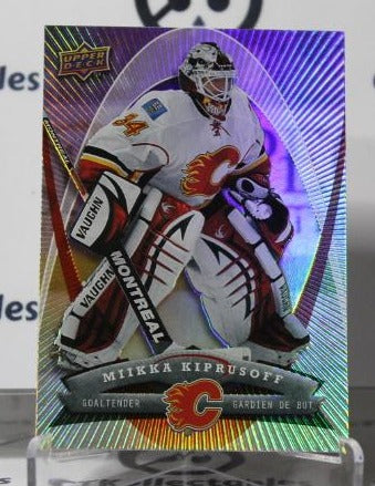 MIIKKA KIPRUSOFF # 7 UPPER DECK McDONALD'S 2008-09 HOCKEY NHL GOALTENDER CALGARY FLAMES  CARD