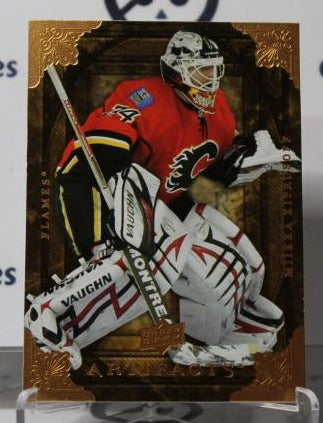 MIIKKA KIPRUSOFF # 83 UPPER DECK ARTIFACTS 2008-09 HOCKEY NHL GOALTENDER CALGARY FLAMES  CARD