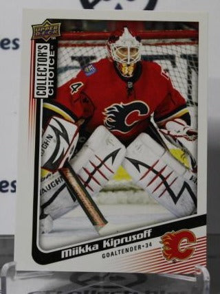 MIIKKA KIPRUSOFF # 128 UPPER DECK 2009-10 HOCKEY NHL GOALTENDER CALGARY FLAMES  CARD