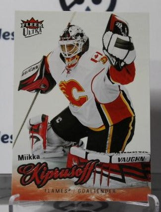 MIIKKA KIPRUSOFF # 109 FLEER ULTRA 2008-09 HOCKEY NHL GOALTENDER CALGARY FLAMES  CARD