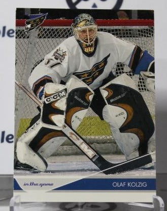 OLAF KOLZIG # 99 IN THE GAME 2003-04 HOCKEY NHL GOALTENDER WASHINGTON CAPITALS CARD