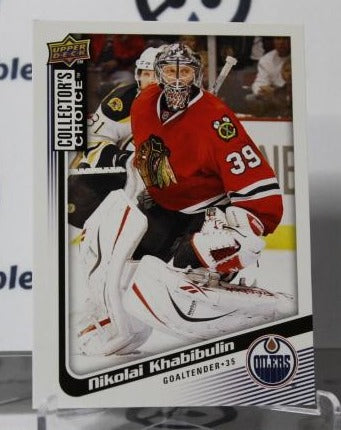 NIKOLAI KHABIBULIN # 61 UPPER DECK 2009-10 HOCKEY NHL GOALTENDER CHICAGO BLACKHAWKS CARD