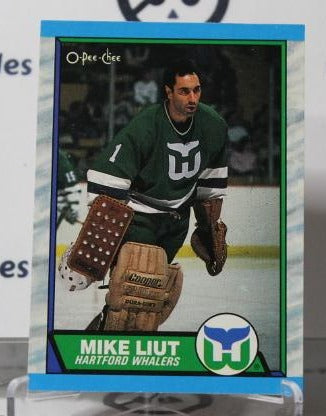 MIKE LIUT # 97 O-PEE CHEE 1989-90 HOCKEY NHL GOALTENDER HARTFORD WHALERS CARD