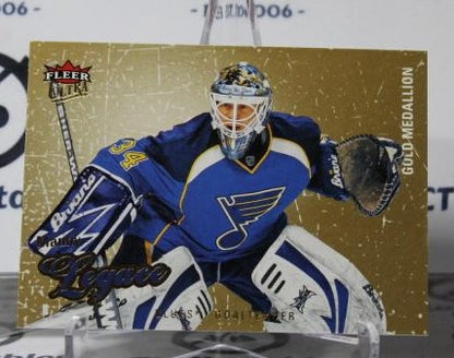 MANNY LEGACE # 189 FLEER ULTRA  2008-09 HOCKEY GOALTENDER ST. LOUIS BLUES CARD