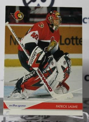 PATRICK LALIME # 68 IN THE GAME 2003-04 HOCKEY NHL GOALTENDER OTTAWA SENATORS CARD
