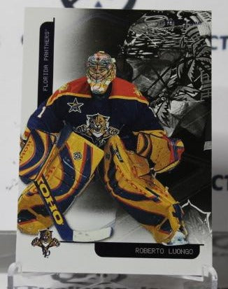 ROBERTO LUONGO # F-16 IN THE GAME 2003-04 HOCKEY GOALTENDER FLORIDA PANTHERS CARD