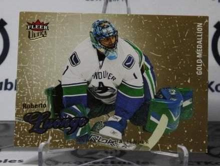 ROBERTO LUONGO # 199 FLEER ULTRA 2008-09 HOCKEY GOALTENDER VANCOUVER CANUCKS CARD