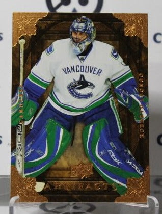 ROBERTO LUONGO # 4 UPPER DECK ARTIFACTS 2008-09  HOCKEY GOALTENDER VANCOUVER CANUCKS CARD