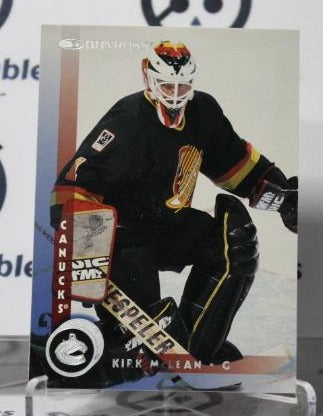 KIRK McLEAN # 189 DONRUSS 1997-98 HOCKEY NHL GOALTENDER VANCOUVER CANUCKS CARD