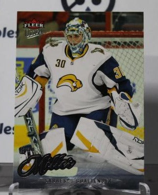 RYAN MILLER # 16 FLEER ULTRA 2008-09 HOCKEY NHL GOALTENDER BUFFALO SABRES CARD