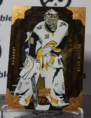 RYAN MILLER # 88 UPPER DECK ARTIFACTS 2008-09 HOCKEY NHL GOALTENDER BUFFALO SABRES CARD