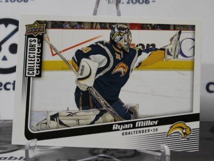 RYAN MILLER # 81 UPPER DECK 2009-10 HOCKEY NHL GOALTENDER BUFFALO SABRES CARD